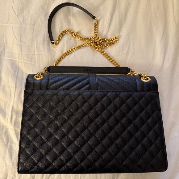 Yves Saint Laurent Grain De Poudre Textured Matelasse Triquilt Large - Picture 5 of 8